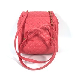 Chanel Bag Backpack Backpack pink GoldHardware