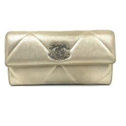 Chanel Matelasse CC mark Long Wallet Gold