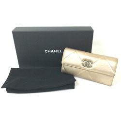 Chanel Matelasse CC mark Long Wallet Gold