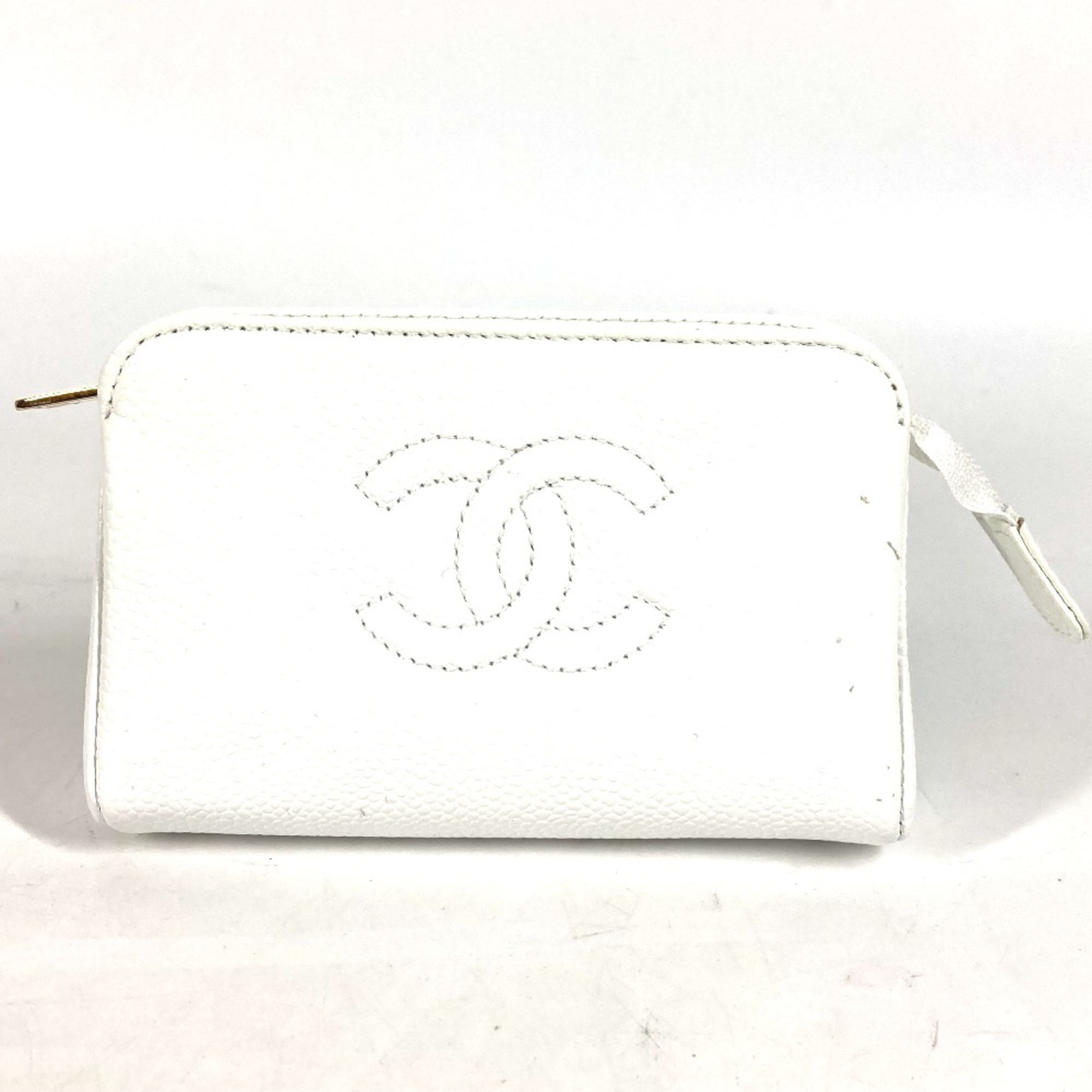 Chanel Cigarette Case Makeup pouch Cosmetics Pouch Pouch White