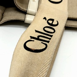 Chloe logo Hand Bag Tote Bag Beige