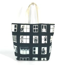 Chanel window line shoulder bag Tote Bag Black White