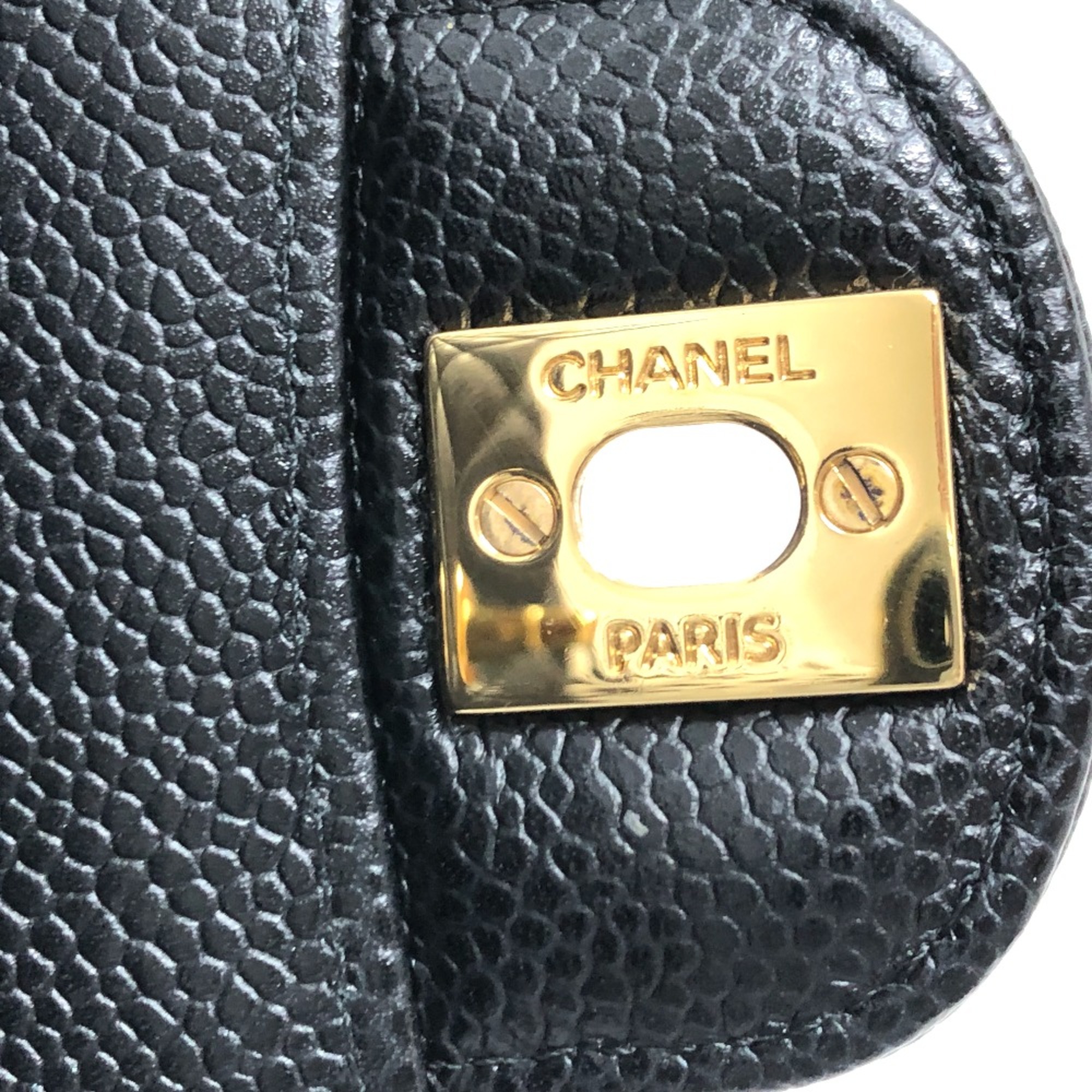 Chanel A01112 CC Mark Double Chain Shoulder Crossbody Shoulder Bag GHardware Black GoldHardware