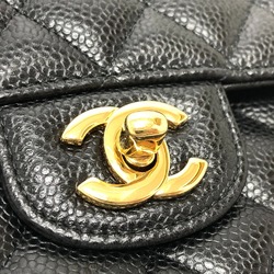 Chanel A01112 CC Mark Double Chain Shoulder Crossbody Shoulder Bag GHardware Black GoldHardware