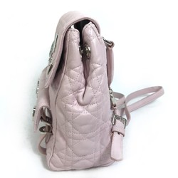 Christian CHRISTIAN DIOR Cannage Stardust Small Ginza limited Backpack Soft pink pink