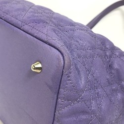 CHRISTIAN DIOR Cannage Panarea Bag Hand Bag Tote Bag purple