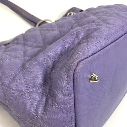 CHRISTIAN DIOR Cannage Panarea Bag Hand Bag Tote Bag purple