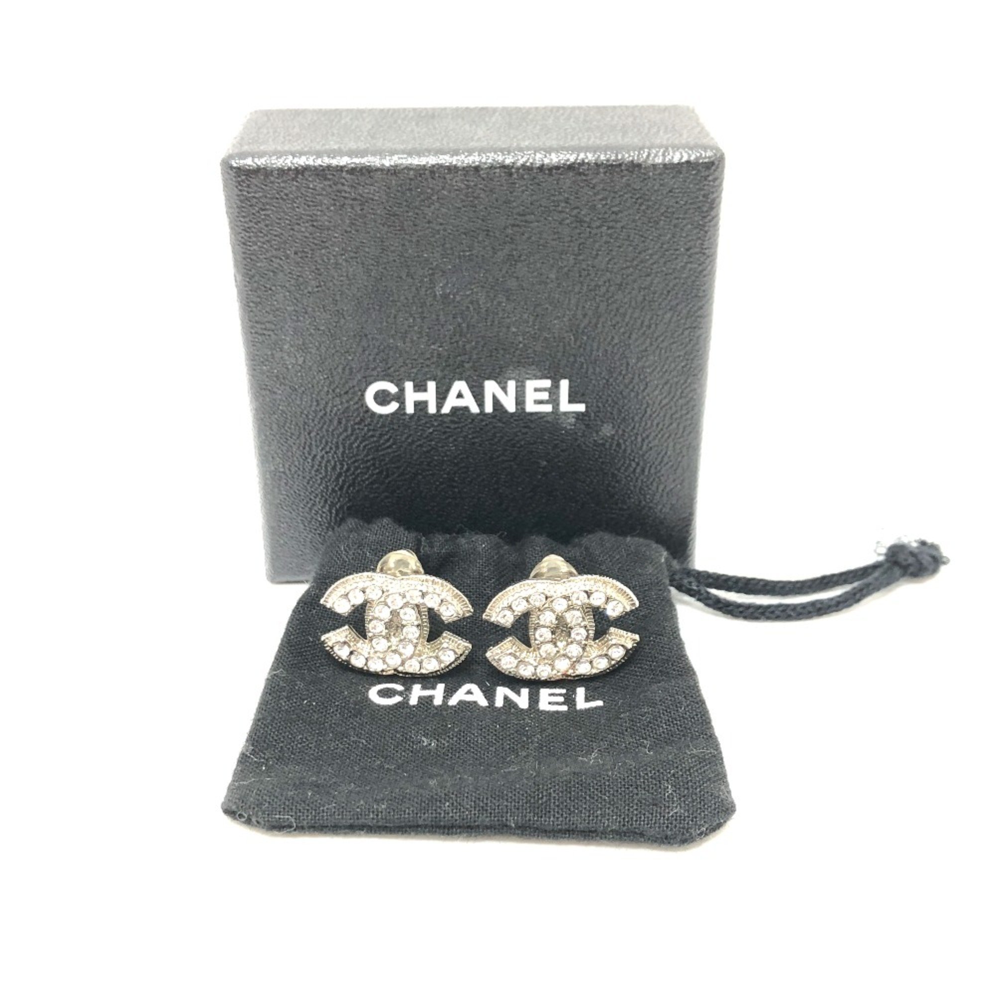 Chanel CC Mark Accessories Earrings Earrings Silver