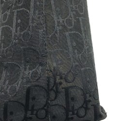 Christian CHRISTIAN DIOR Flower embroidery bag shawl Tote Bag Black