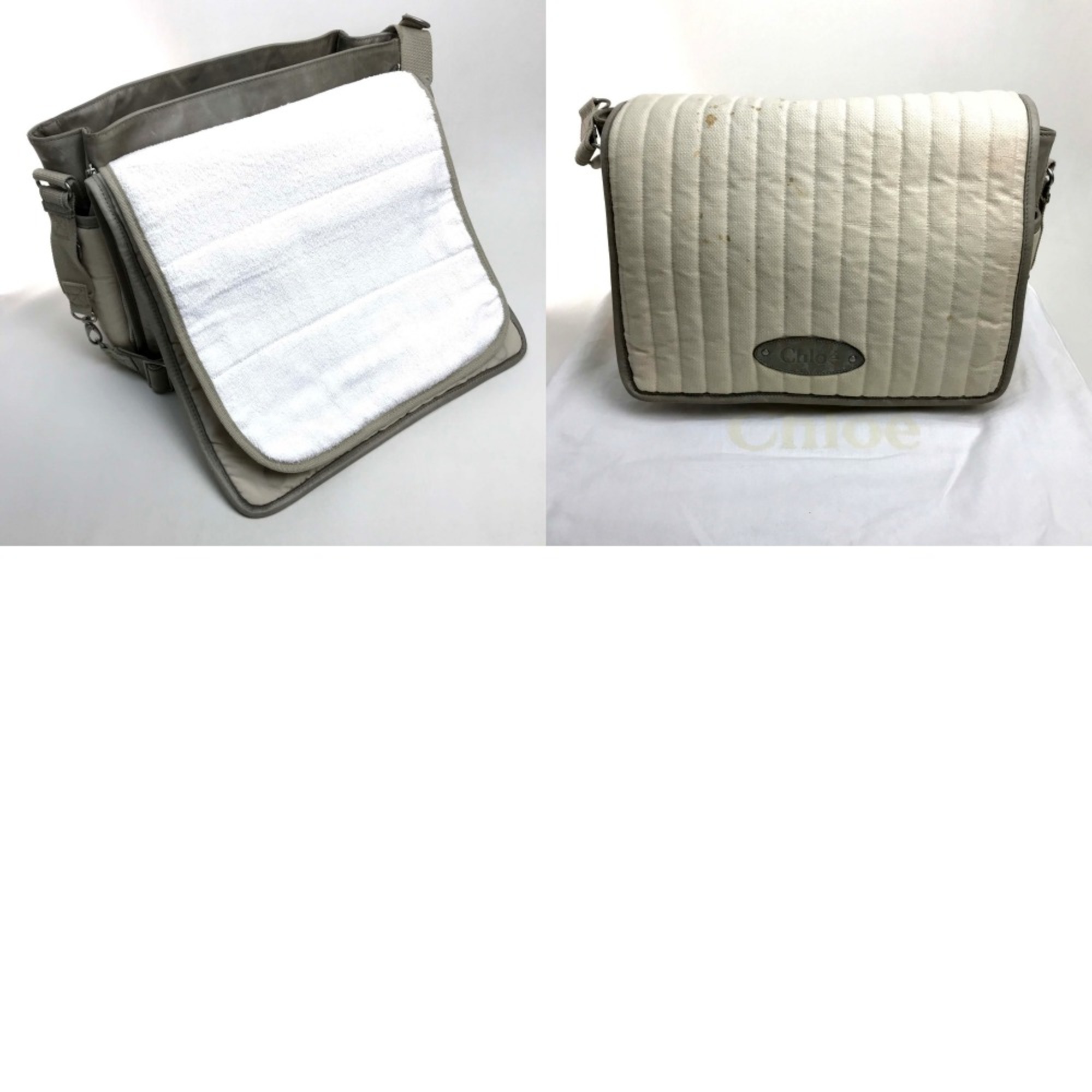 Chloe baby bag shawl Crossbody Shoulder Bag Light Beige gray