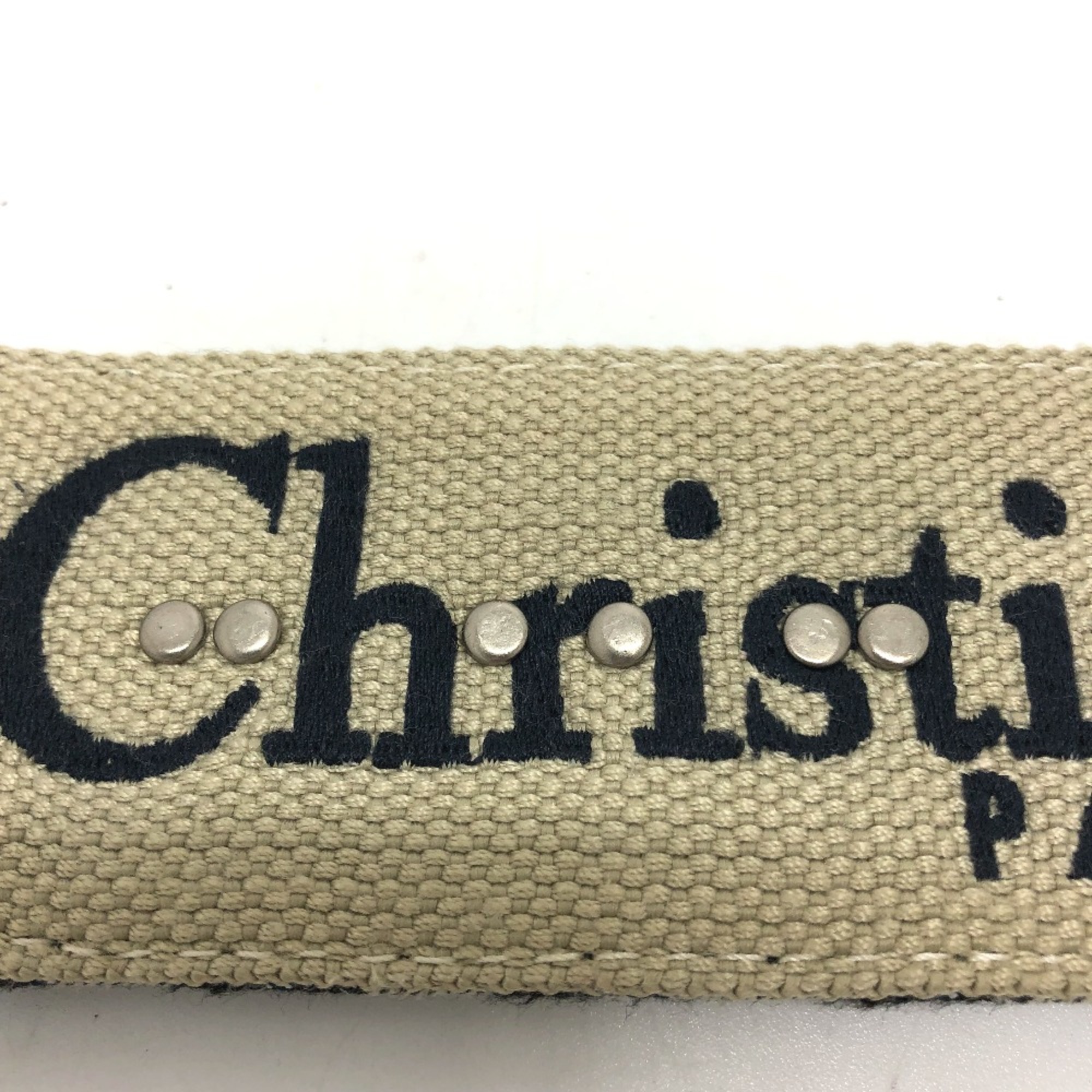 CHRISTIAN DIOR Oblique Strap only Shoulder strap Navy GoldHardware