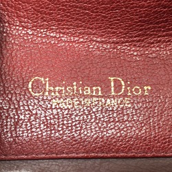 Christian CHRISTIAN DIOR CDHardware bag shawl Shoulder Bag Red GoldHardware