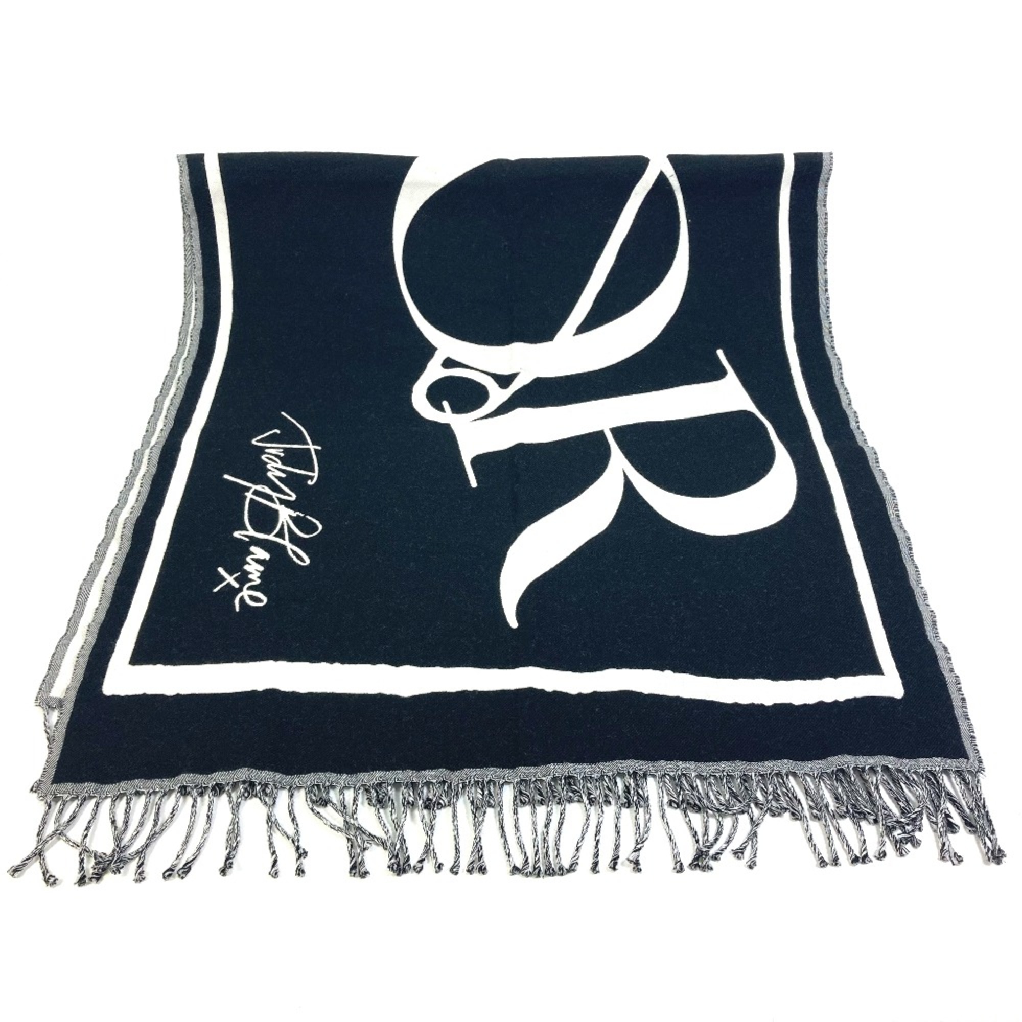 CHRISTIAN DIOR 04E0013A0426 Fashion Accessories Stole/Shawl Scarf Black x White