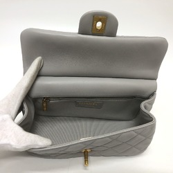 Chanel 2WAY Crossbody Shoulder Shoulder Bag gray GoldHardware