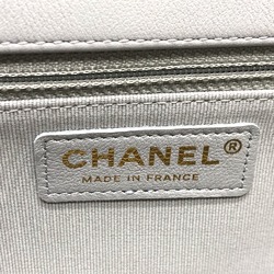 Chanel 2WAY Crossbody Shoulder Shoulder Bag gray GoldHardware