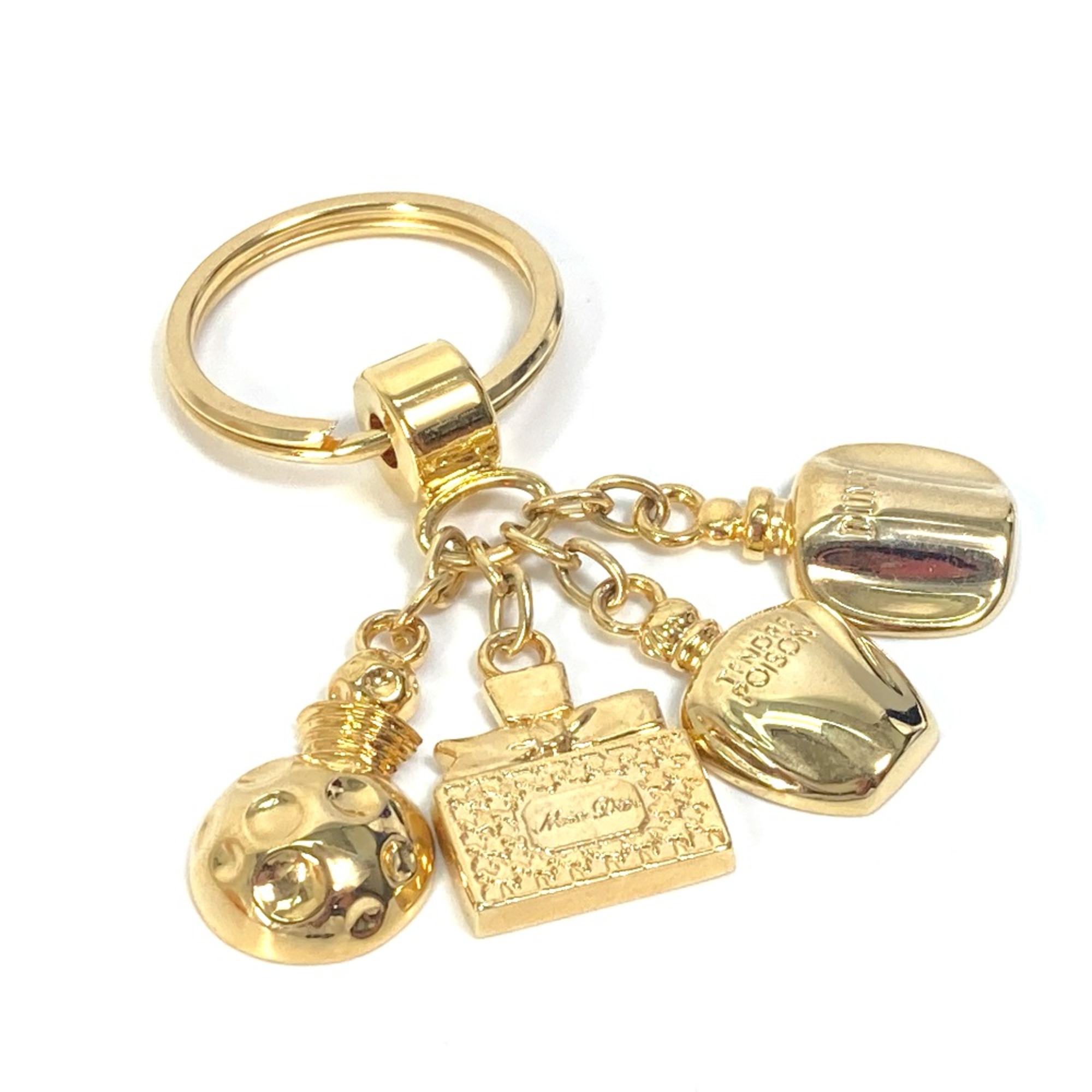 Christian CHRISTIAN DIOR perfume perfume Key ring Key Holder Gold