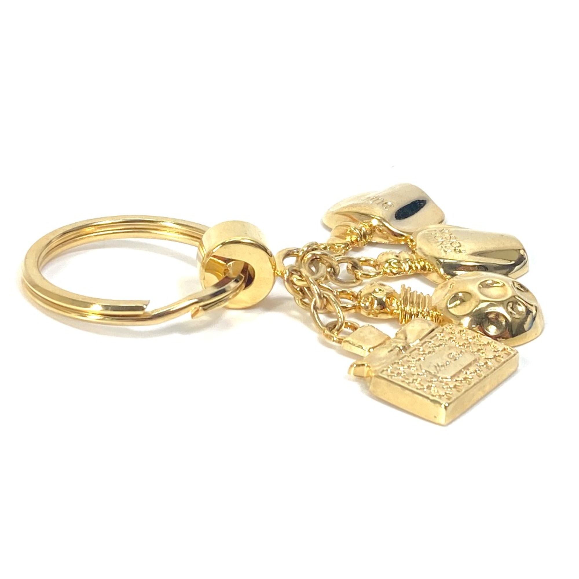 Christian CHRISTIAN DIOR perfume perfume Key ring Key Holder Gold