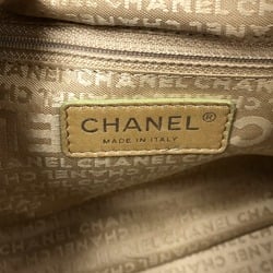 Chanel Shoulder bag Boston bag Bag Duffle Bag Beige SilverHardware