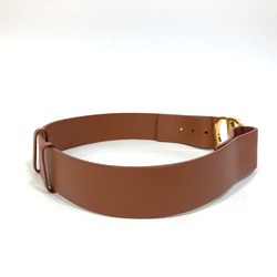 CHRISTIAN DIOR CD logo CD buckle belt Brown GoldHardware