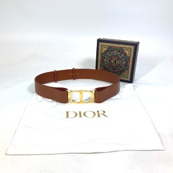 CHRISTIAN DIOR CD logo CD buckle belt Brown GoldHardware