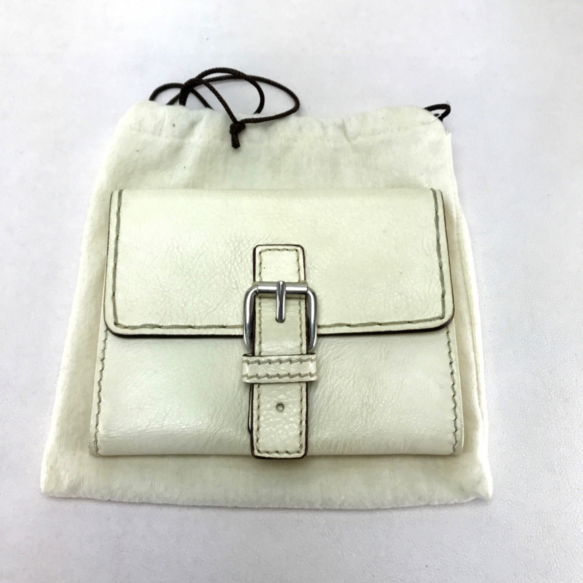 Chloe Double SnapWallet snap type Folded wallet Ivory