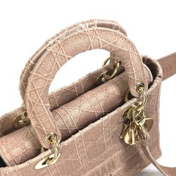 CHRISTIAN DIOR M0565OWZA 2WAY Bag Shoulder Bag Crossbody Cannage embroidery Hand Bag pink