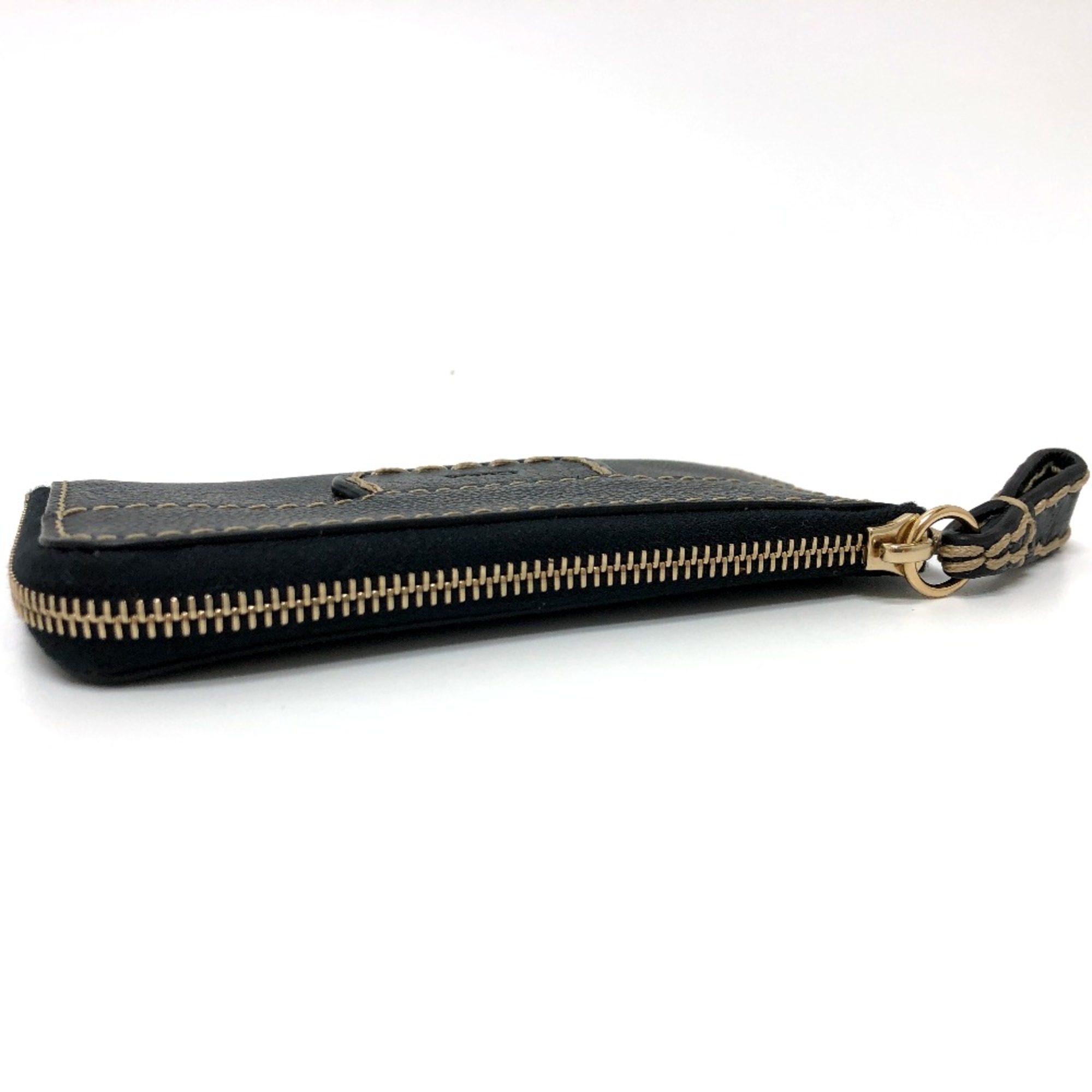 Chloe Pass case Card Case Black GoldHardware