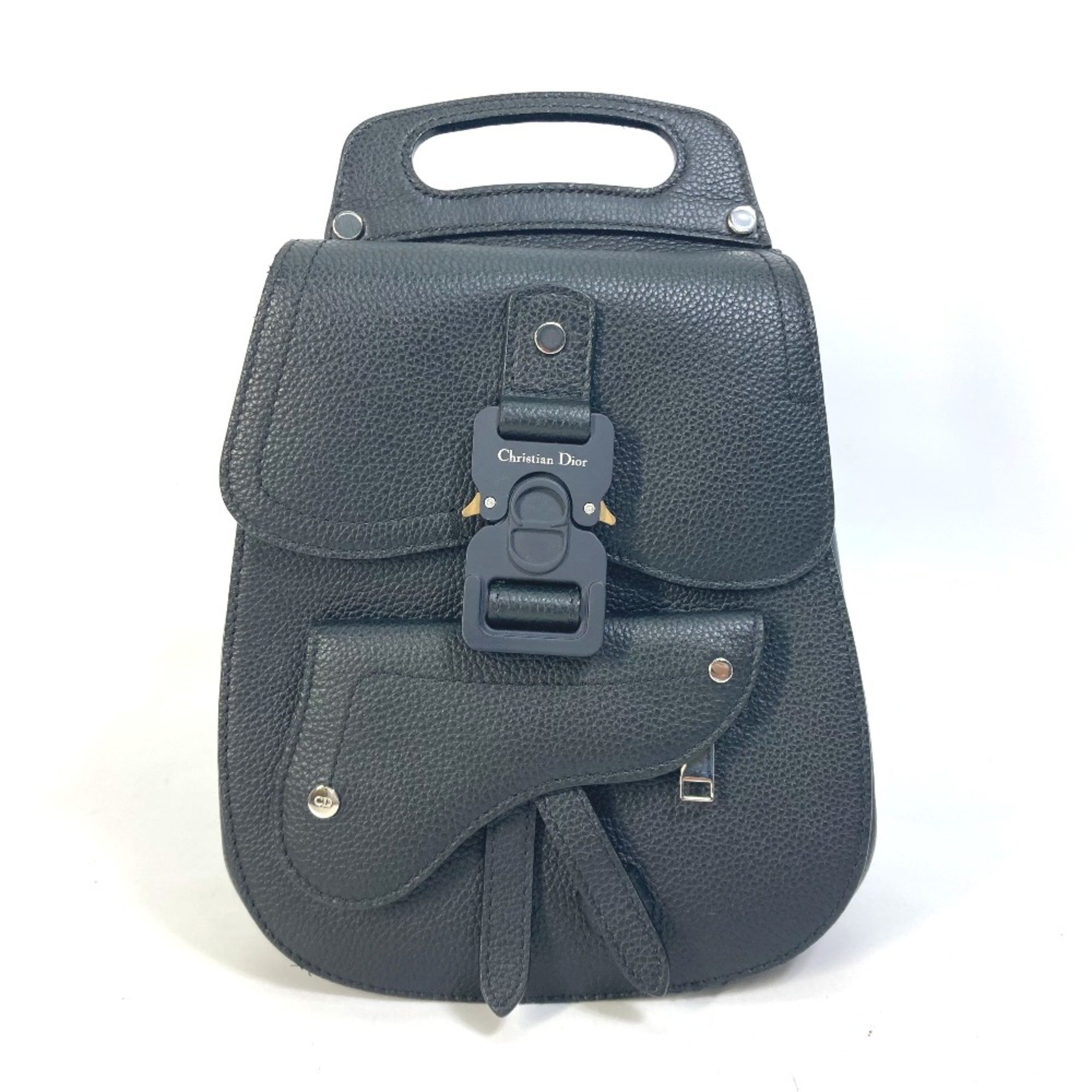 CHRISTIAN DIOR Bag Saddle backpack Backpack Black eLADY Globazone