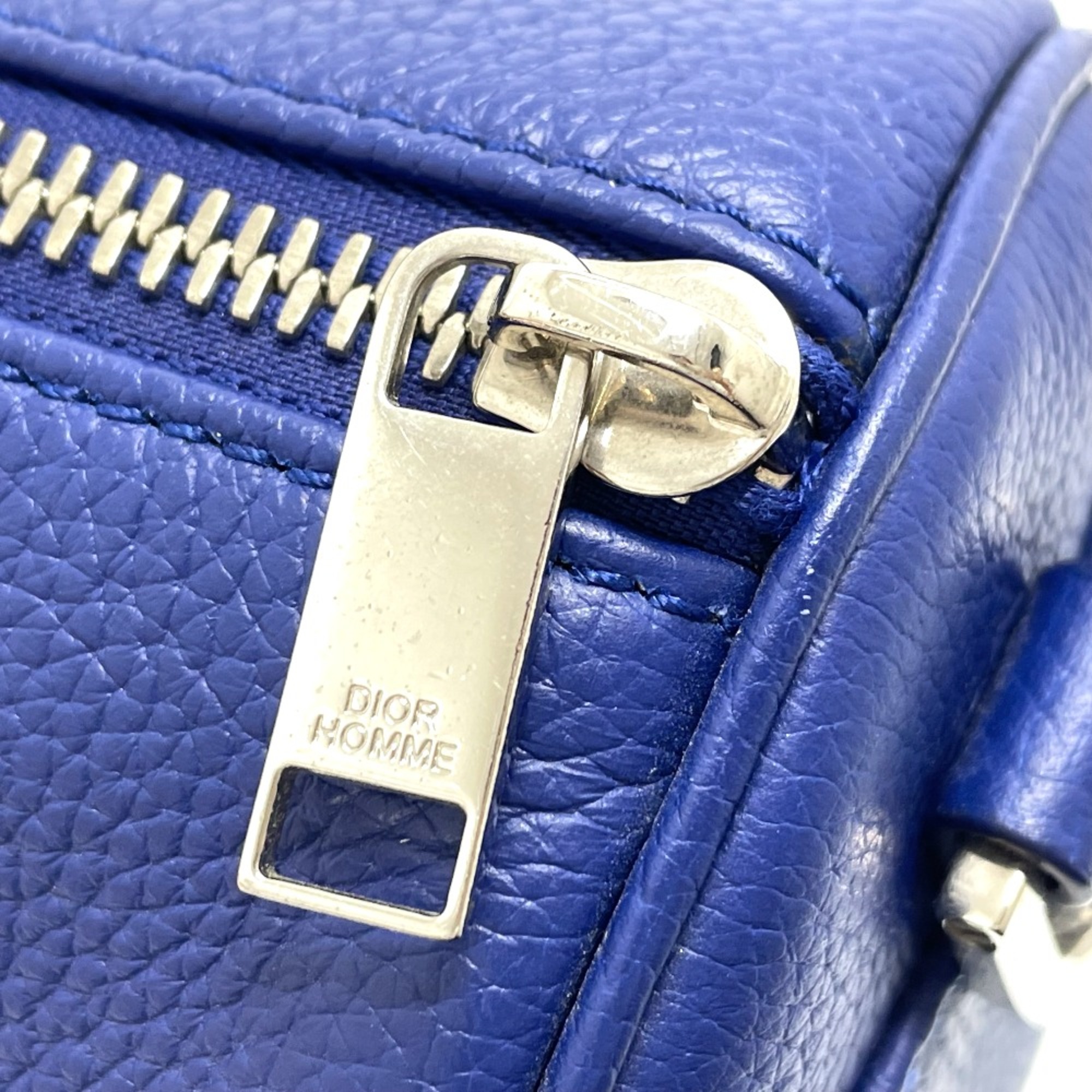 CHRISTIAN DIOR Atelier Bag Cylindrical Crossbody Shoulder Bag blue