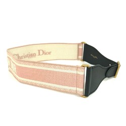 CHRISTIAN DIOR Embroidery Thick belt wide belt pink