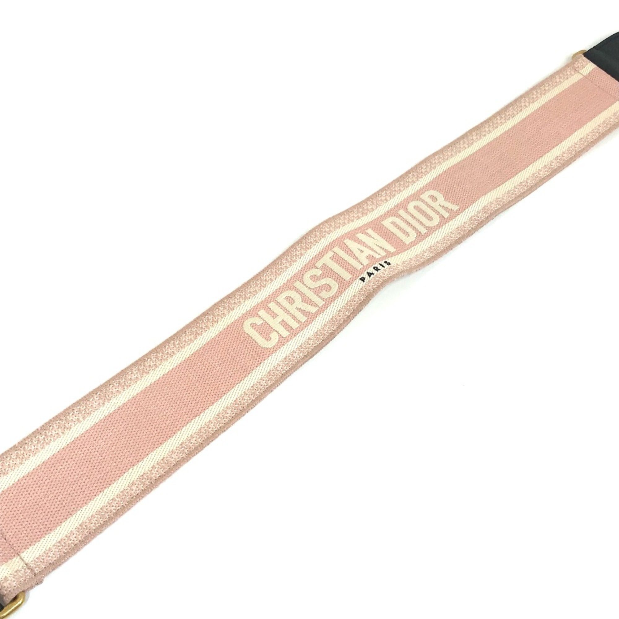 CHRISTIAN DIOR Embroidery Thick belt wide belt pink