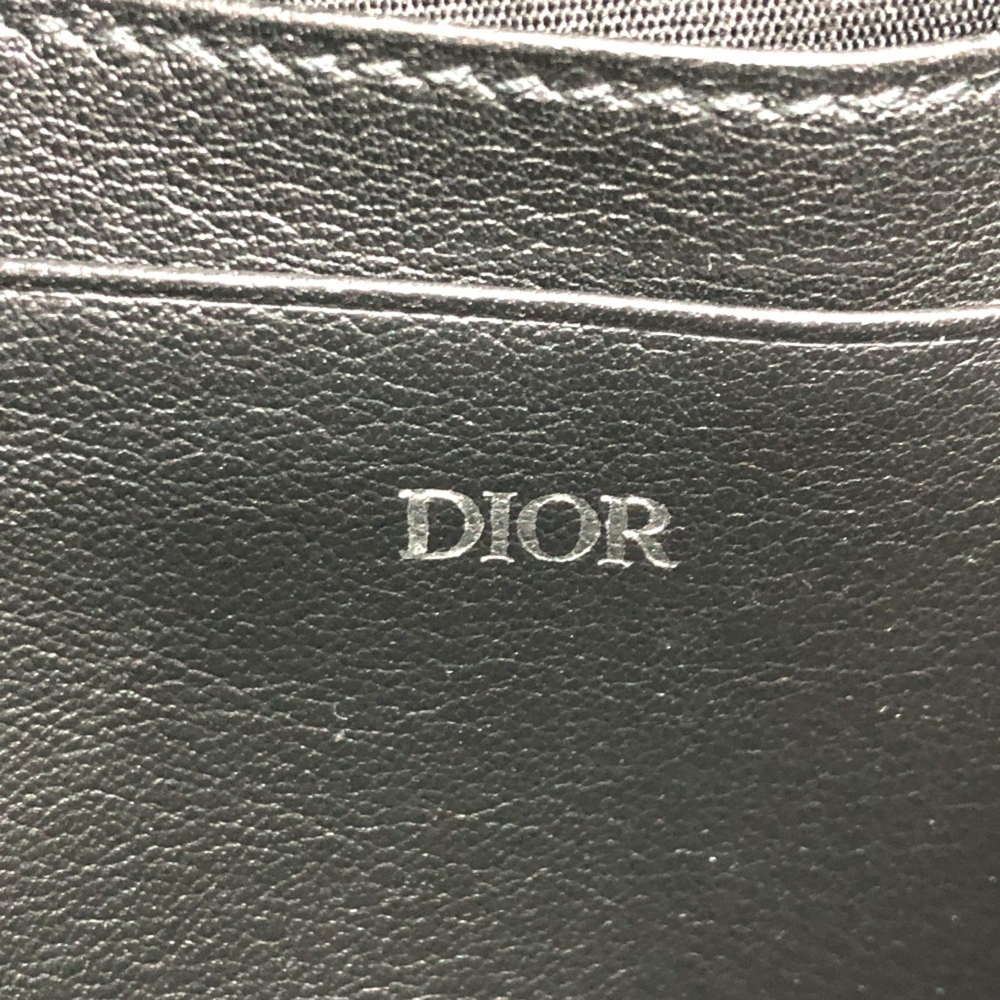 CHRISTIAN DIOR 2ESBC119VPD Oblique Bag Shoulder Bag Navy SilverHardware