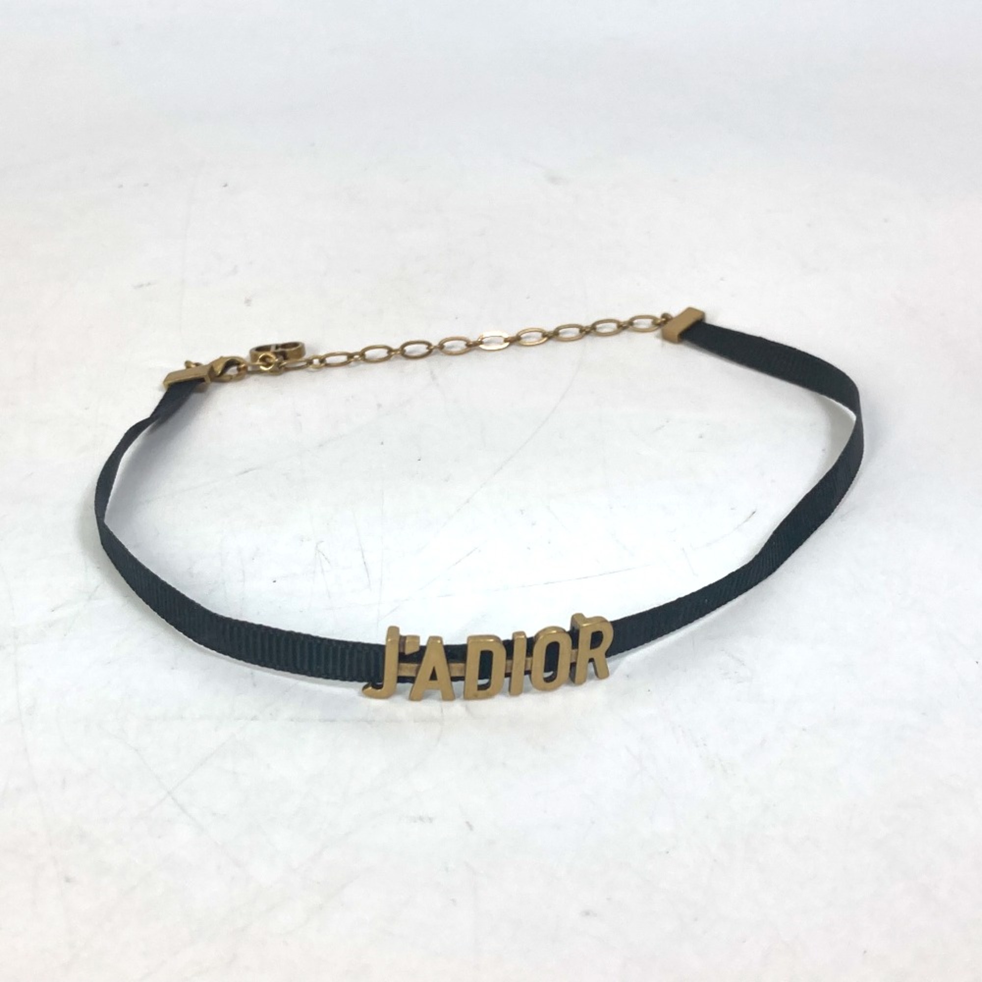 CHRISTIAN DIOR Accessories Choker Necklace Gold Black