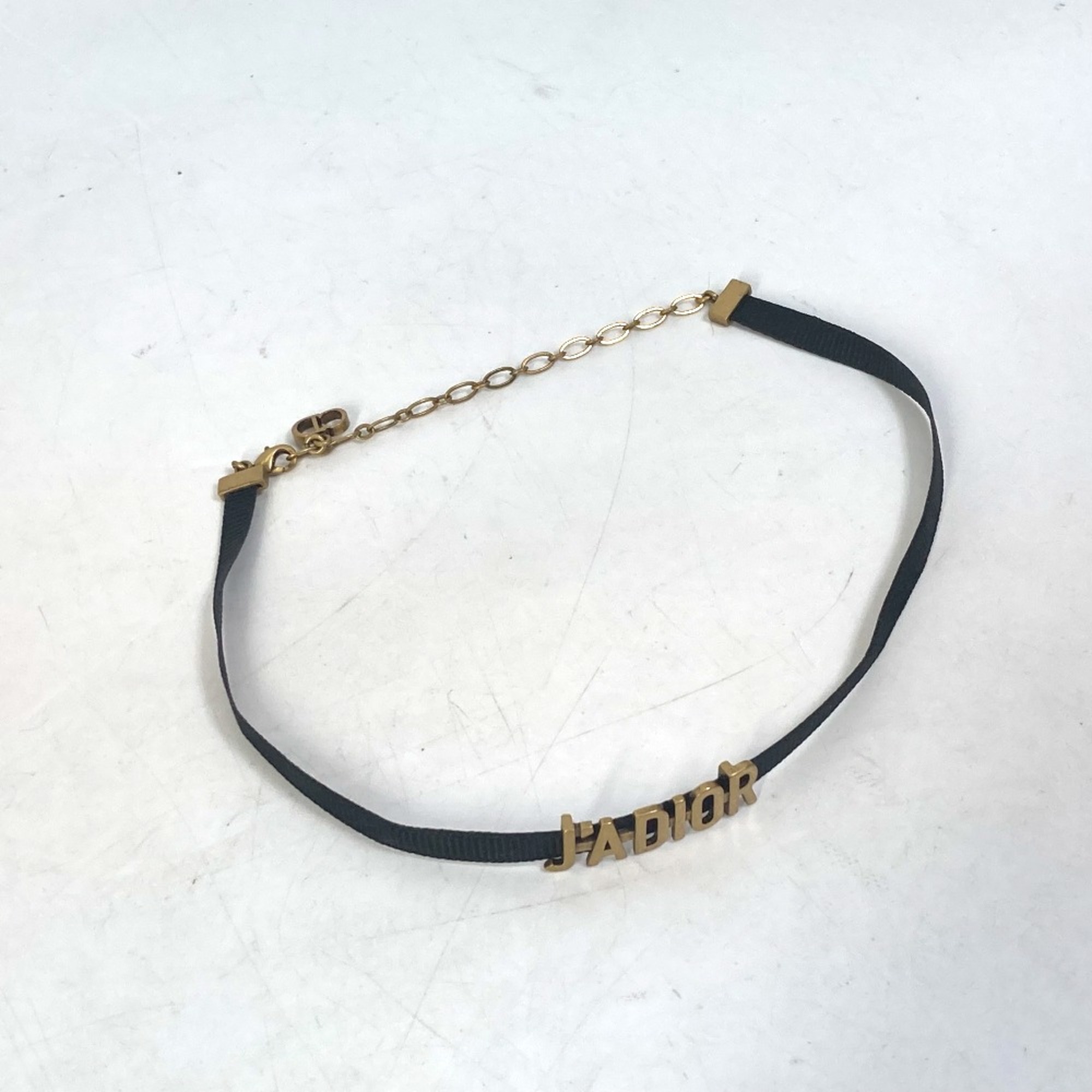 CHRISTIAN DIOR Accessories Choker Necklace Gold Black