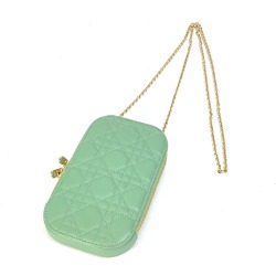 Christian CHRISTIAN DIOR S0872ONMJ_M59H Cannage phone case Chain 3WAY bag Shoulder Bag Green