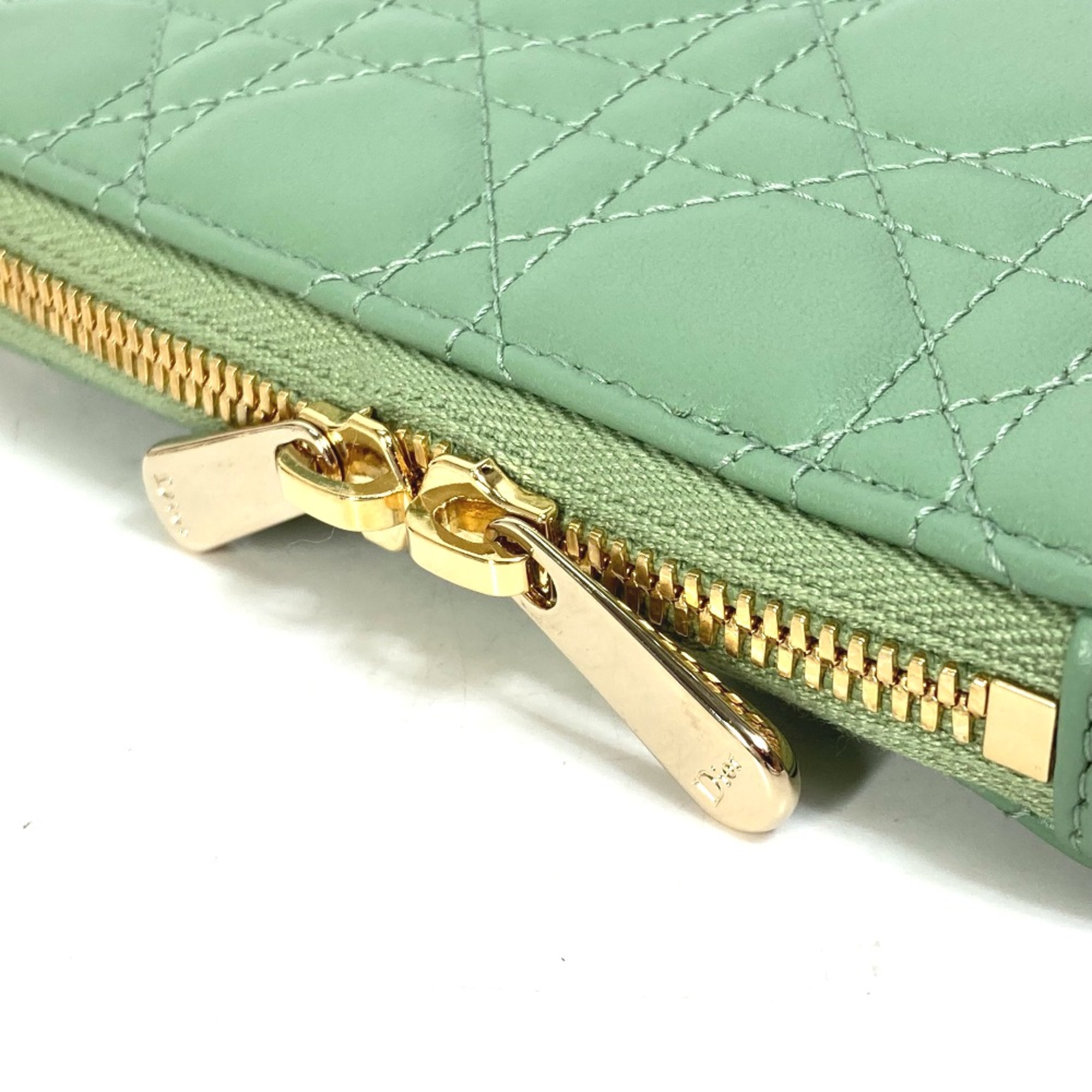 Christian CHRISTIAN DIOR S0872ONMJ_M59H Cannage phone case Chain 3WAY bag Shoulder Bag Green