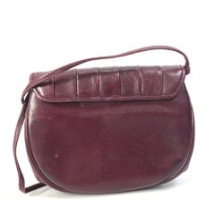 Christian CHRISTIAN DIOR logo Pochette Bag Crossbody Shoulder Bag Bordeaux