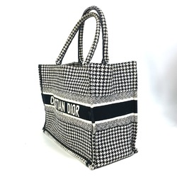 CHRISTIAN DIOR M1296ZTQT_M911 Houndstooth Bag Shoulder Bag Tote Bag Black White