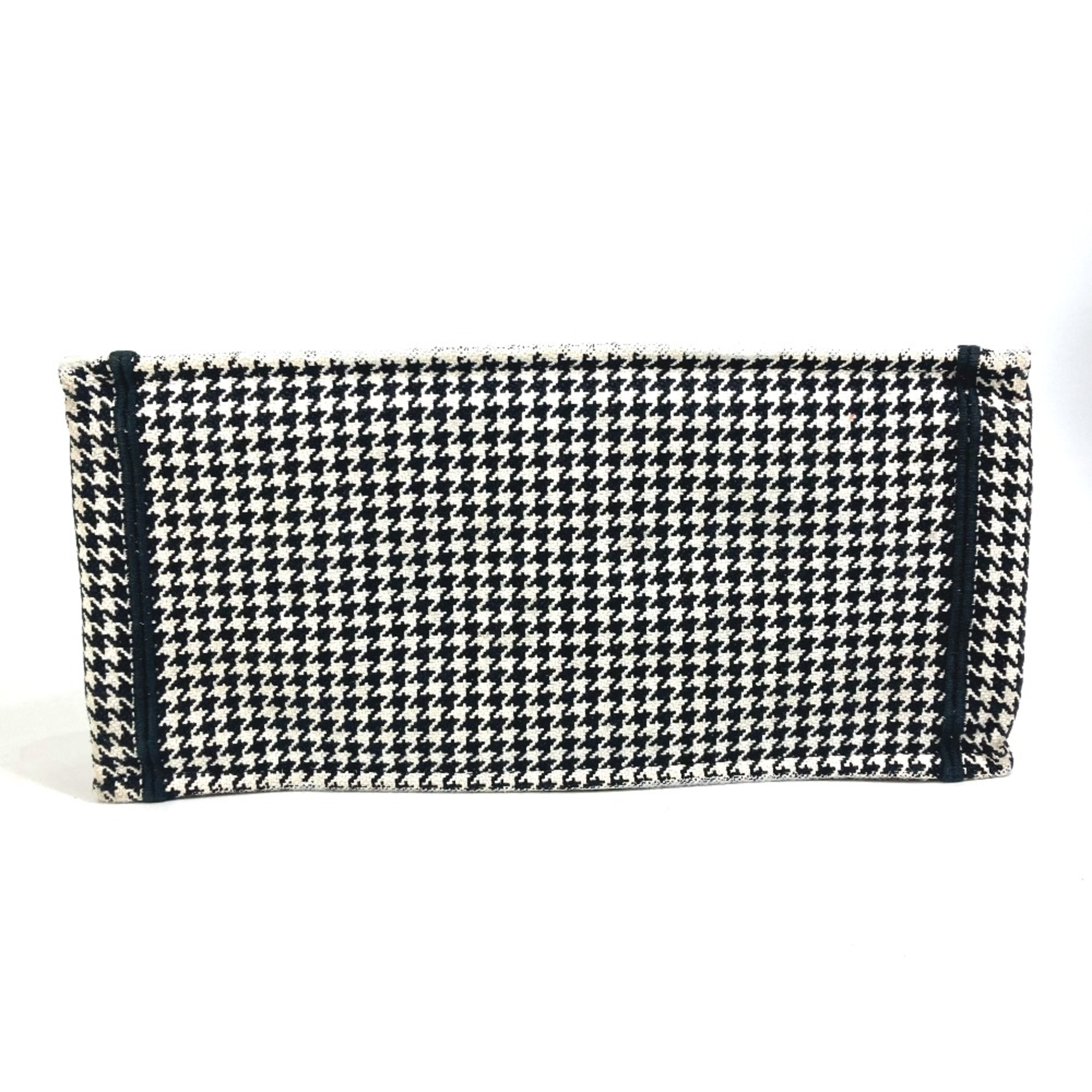 CHRISTIAN DIOR M1296ZTQT_M911 Houndstooth Bag Shoulder Bag Tote Bag Black White