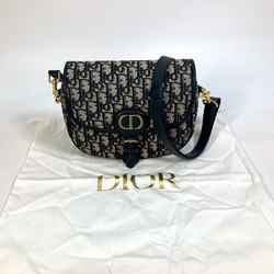 CHRISTIAN DIOR M9319UTZQ Oblique Shoulder Bag Navy