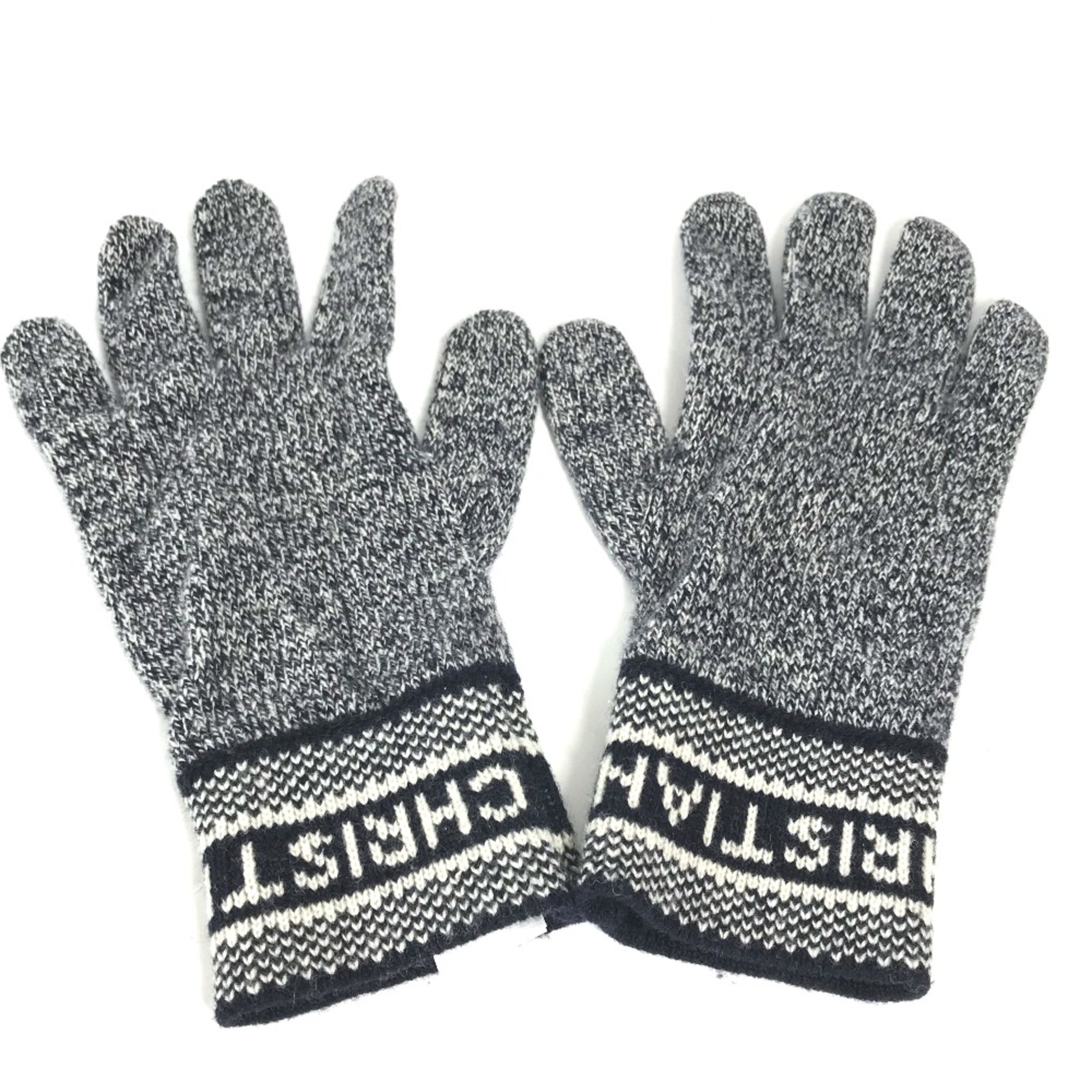 CHRISTIAN DIOR 15DWI754I177 Accessories Gloves gloves Navy White