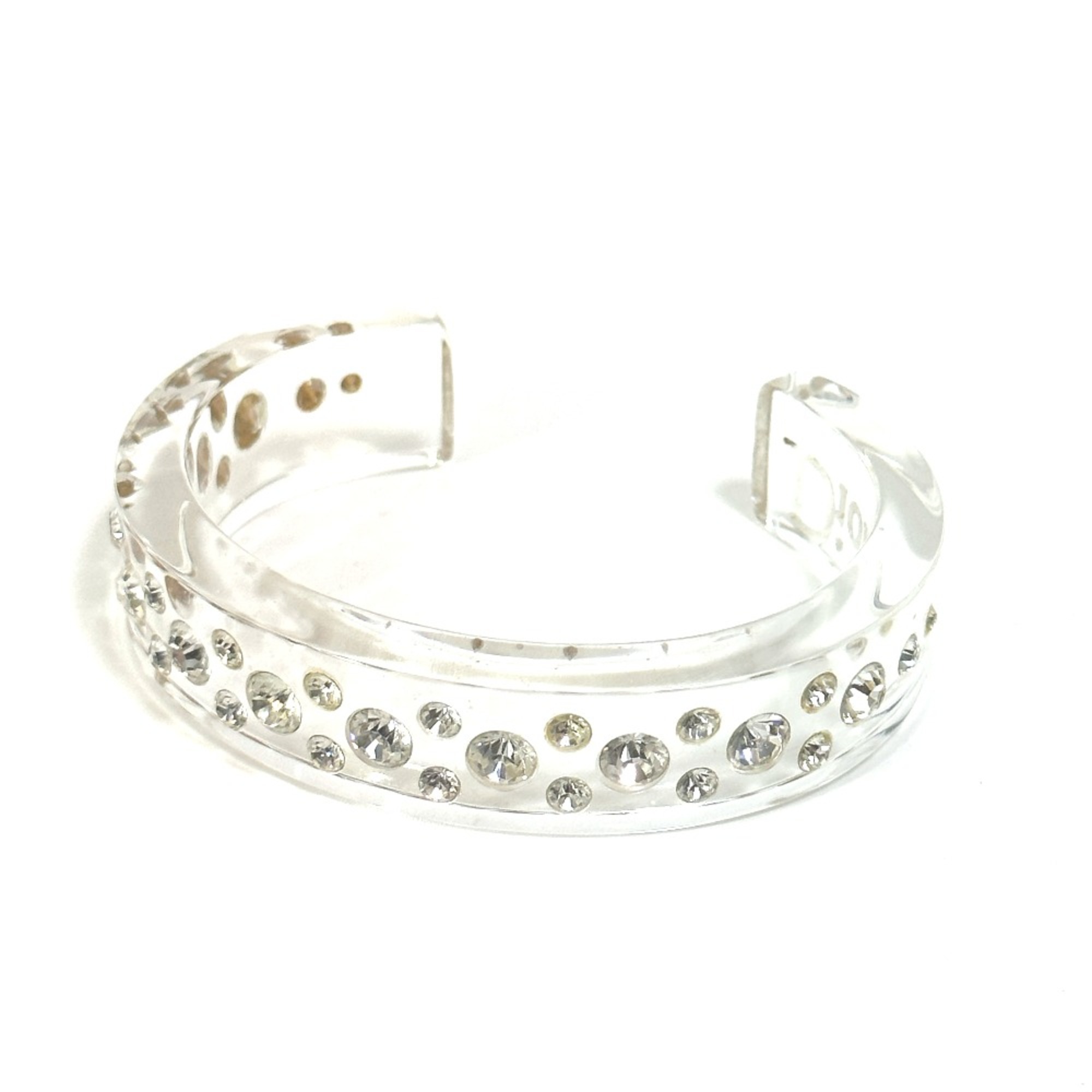 CHRISTIAN DIOR logo Bracelet accessories Bangle clear