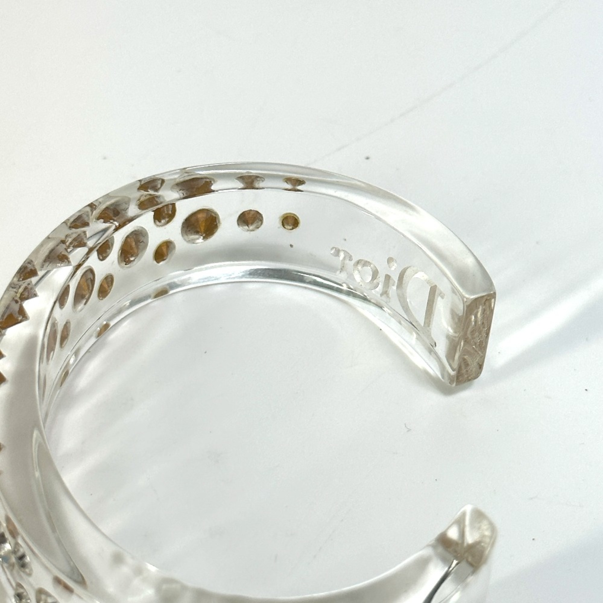 CHRISTIAN DIOR logo Bracelet accessories Bangle clear