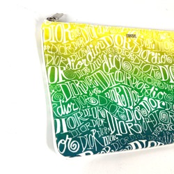 CHRISTIAN DIOR Pouch Clutch bag yellow Green