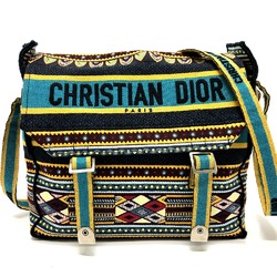 Christian CHRISTIAN DIOR Bag Crossbody Shoulder Bag blue SilverHardware