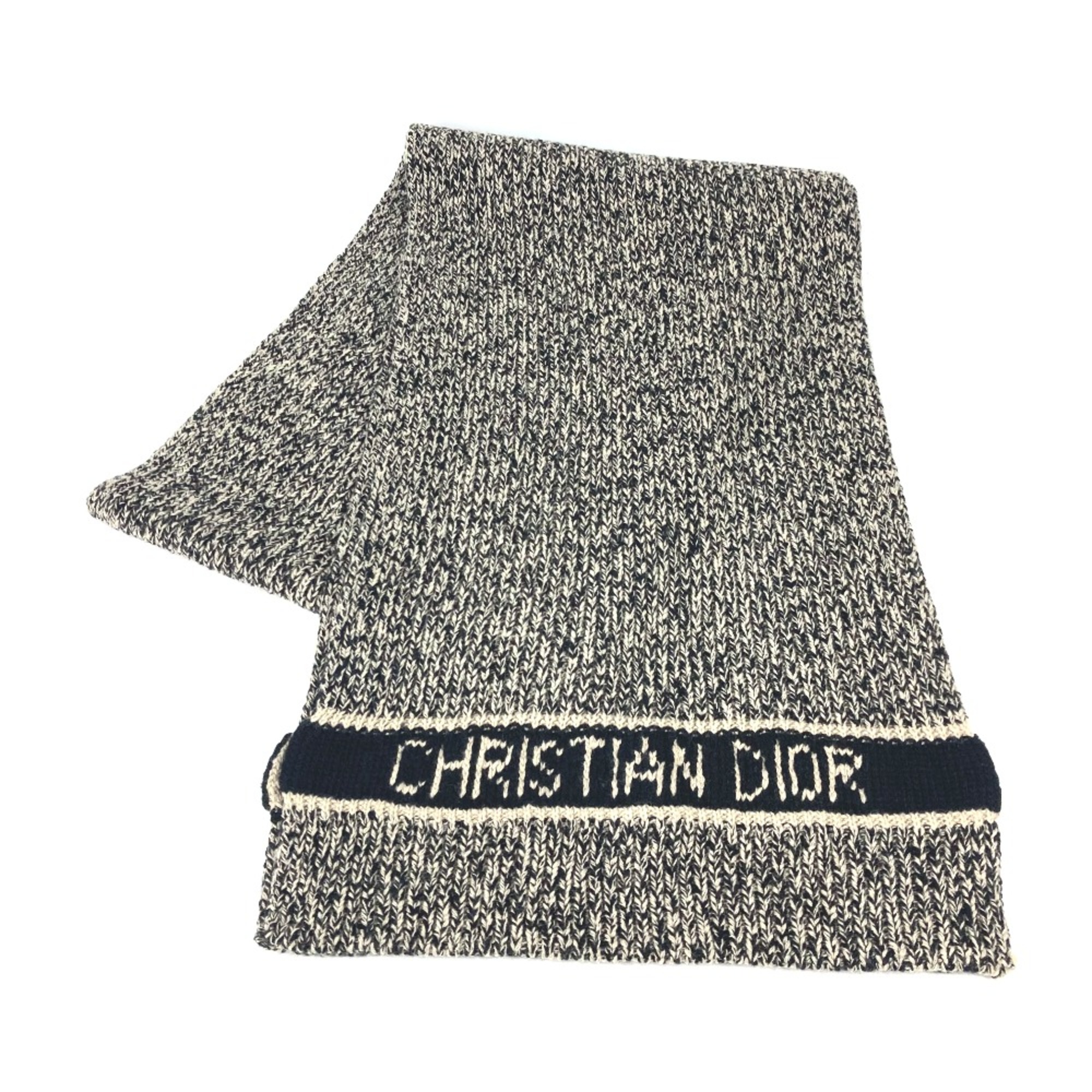 CHRISTIAN DIOR 25DWI214S007 Scarf Black Beige