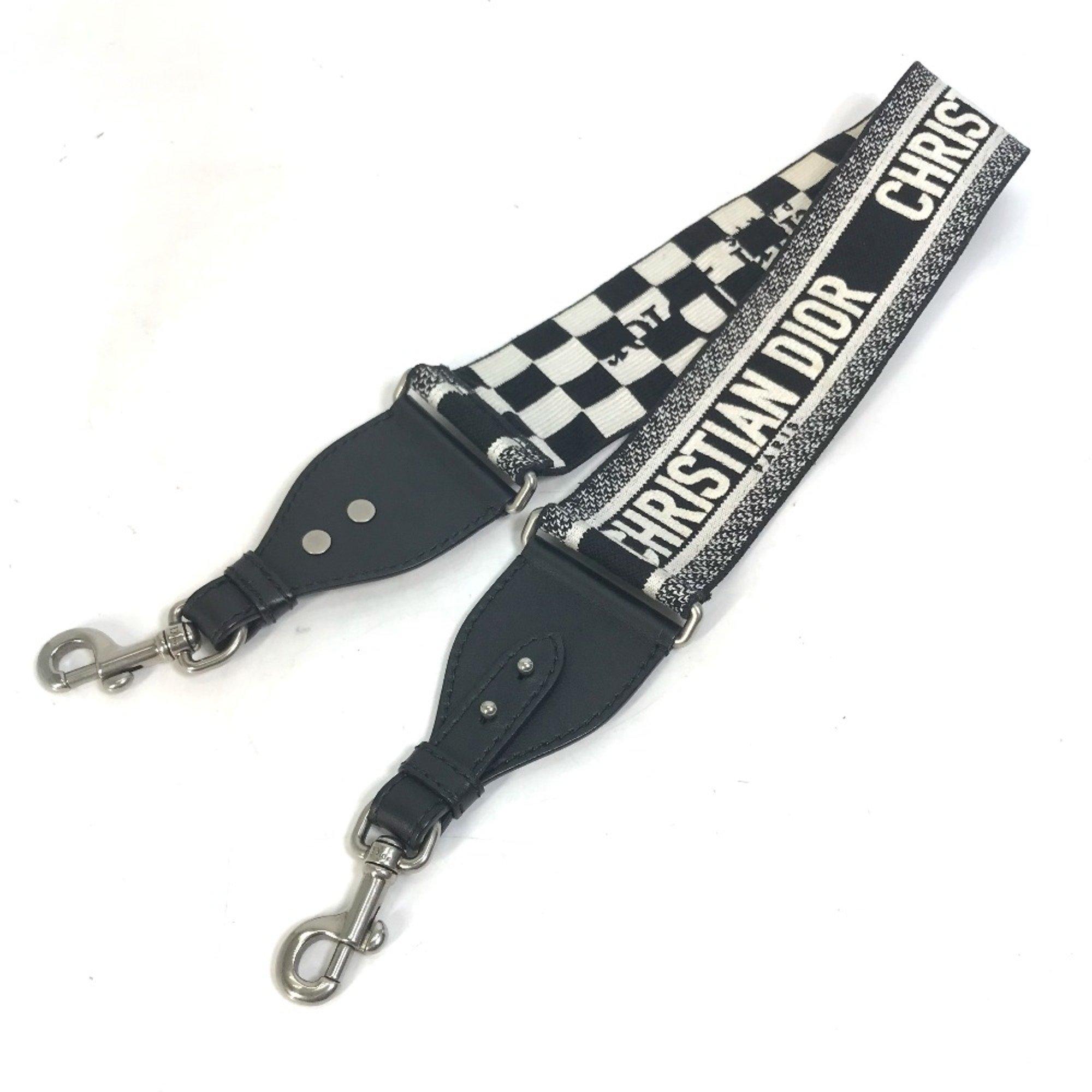 CHRISTIAN DIOR Shoulder strap Black White