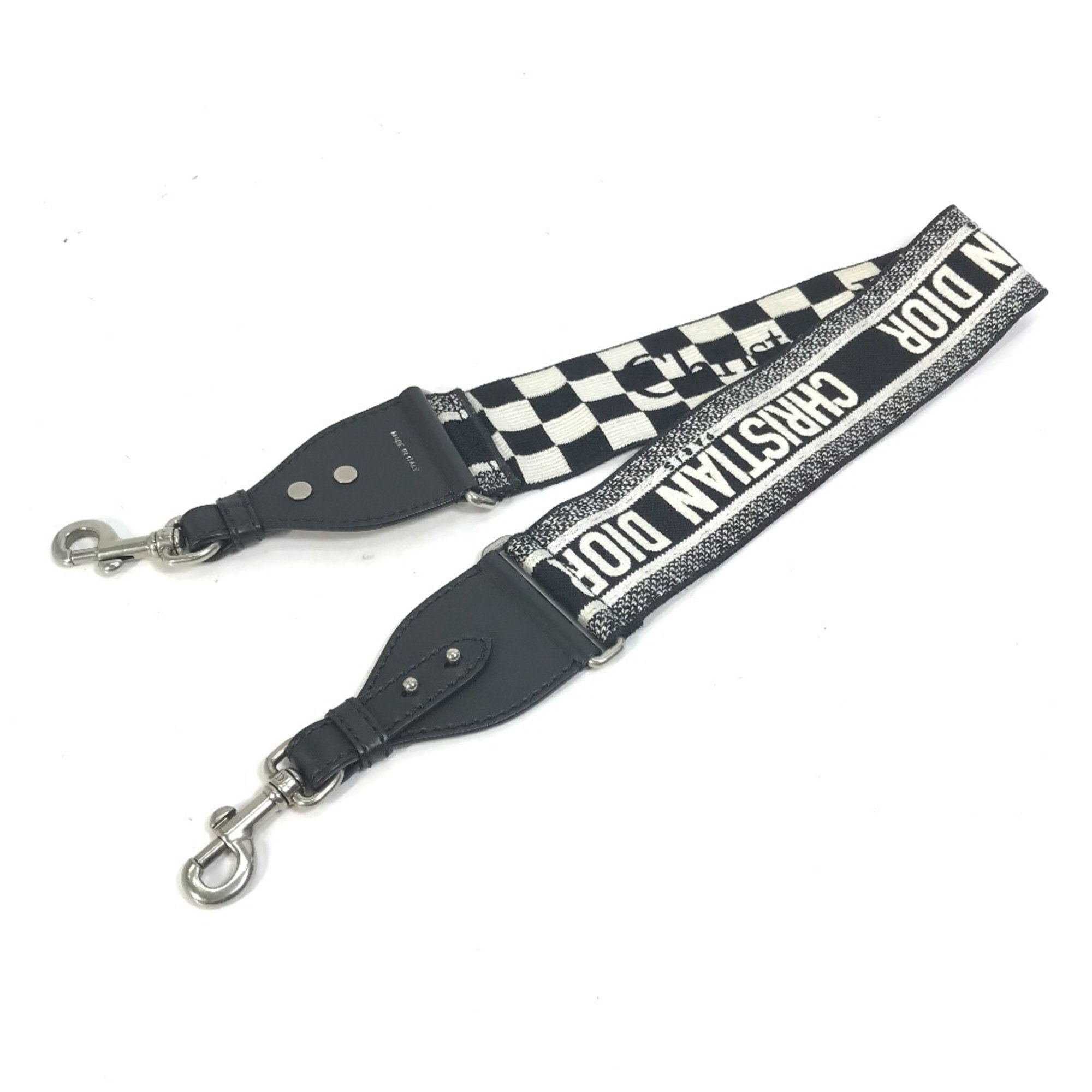 CHRISTIAN DIOR Shoulder strap Black White