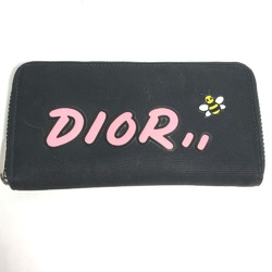 CHRISTIAN DIOR Japan limited Zip Around Long Wallet Black pink