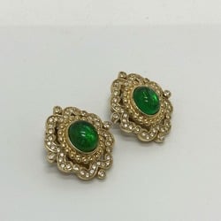 CHRISTIAN DIOR Accessories vintage Earrings Gold/Green